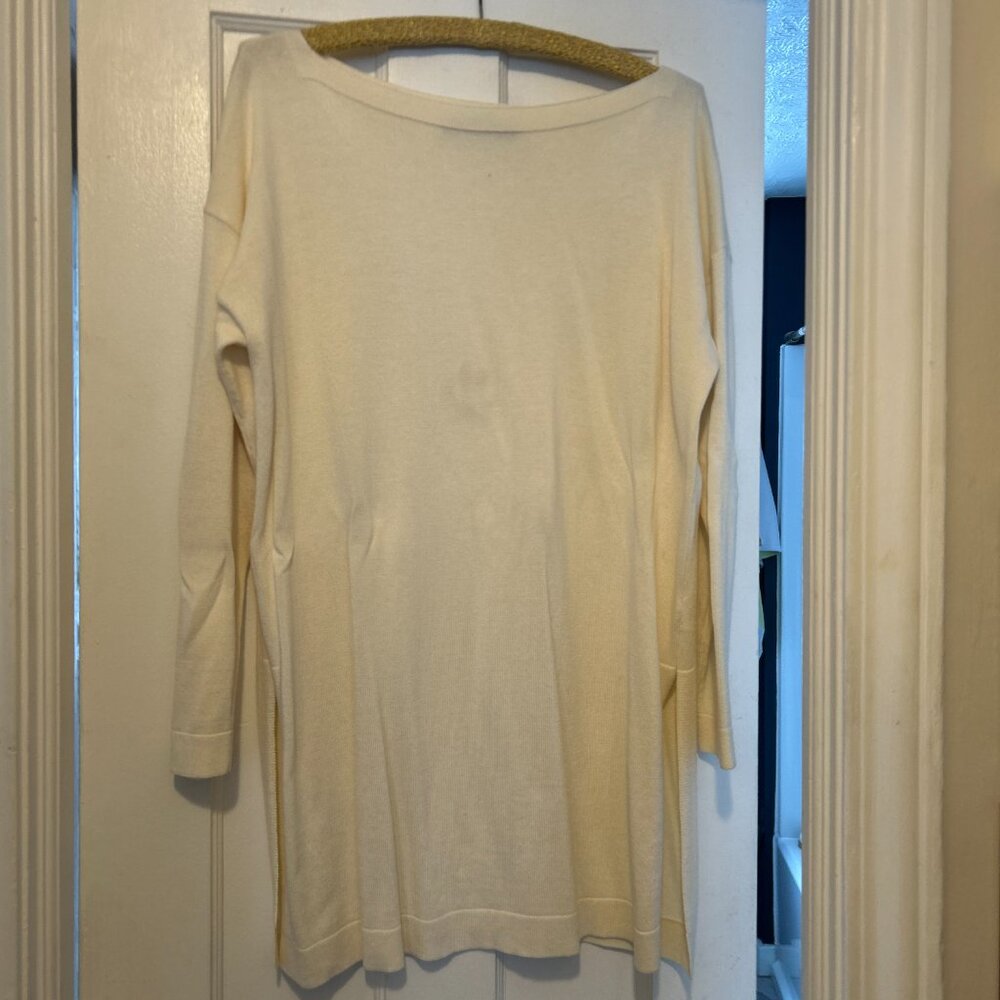 Winter white sweater tunic